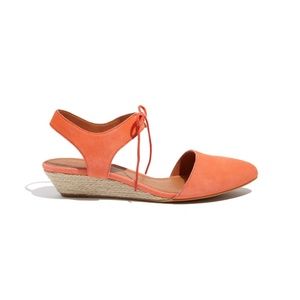 Madewell Suede Espadrille Mini Wedge Sandal
